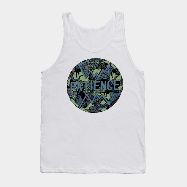 Mellow Cool Circle of Patience Tank Top by kenallouis